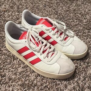 Adidas womens size 9 1/2 red orange and Red Sneakers
